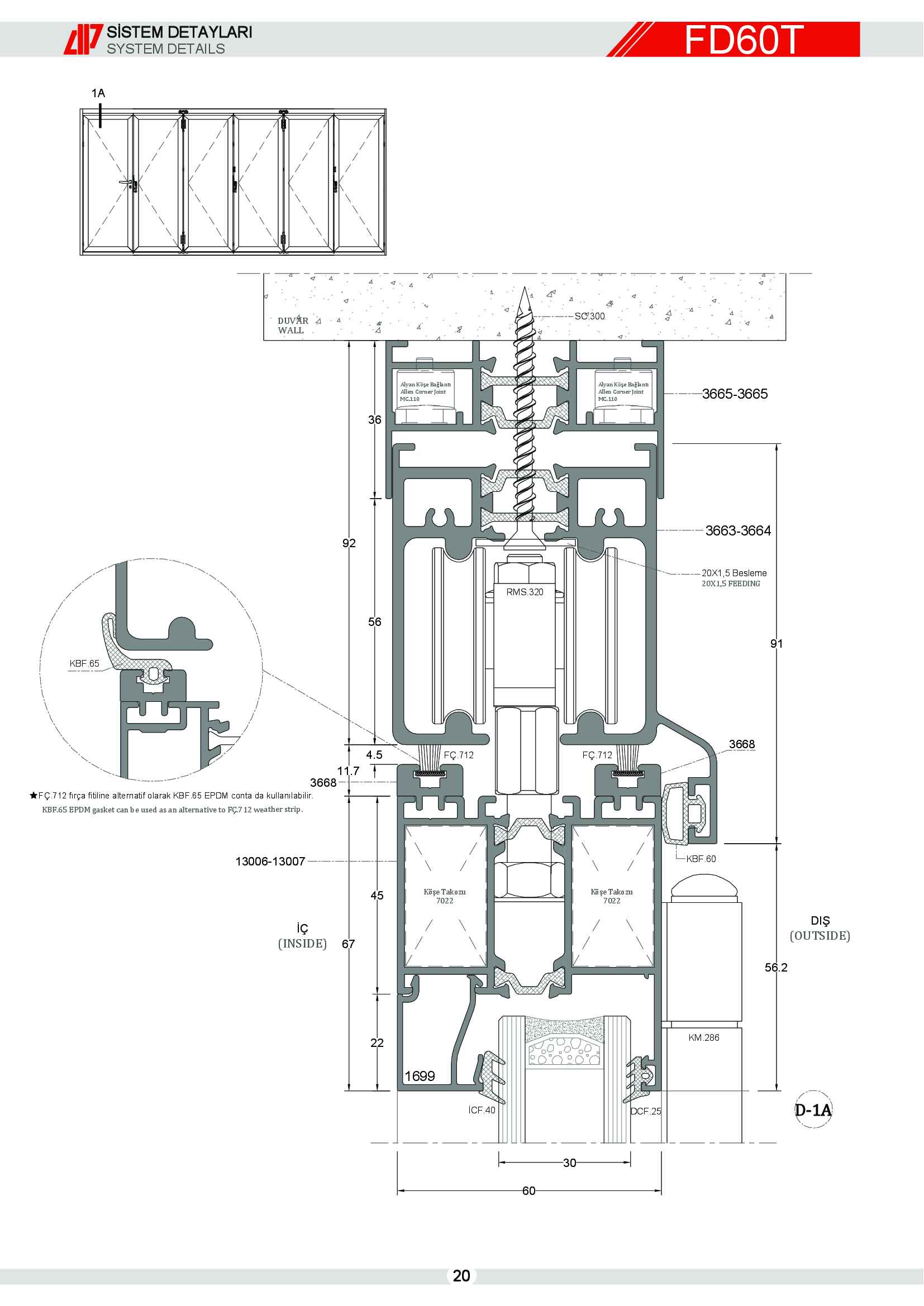 Aluminyum Katlanır Kapı 23